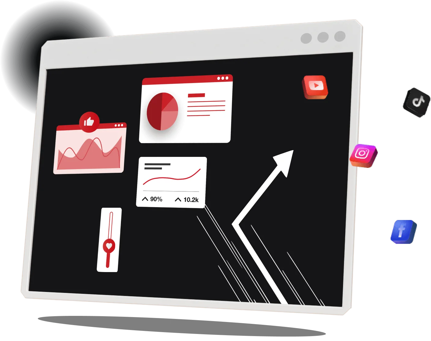 Instagram profile with thousands of followers